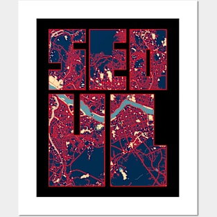 Seoul, South Korea City Map Typography - Hope Posters and Art